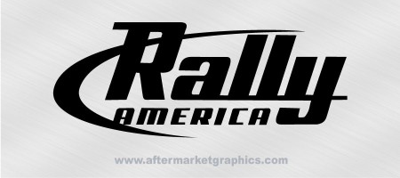 Rally America Decals - Pair (2 pieces)